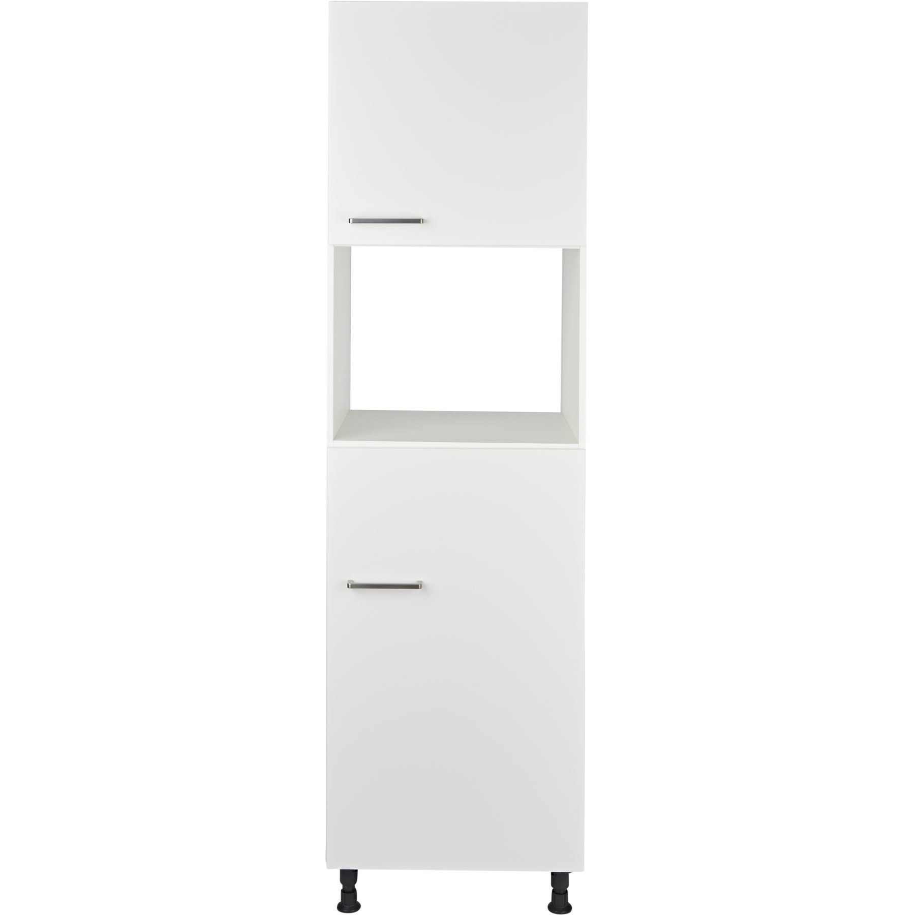 nobilia® Backofen/Kühlumbauschrank G88MDK-1 Metallgriff Edelstahlfarbig 263, hochwertig + komplett vormontiert