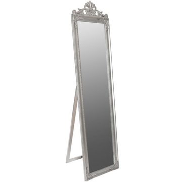 LebensWohnArt Standspiegel Barock-Standspiegel XENAS 180x45cm Silber