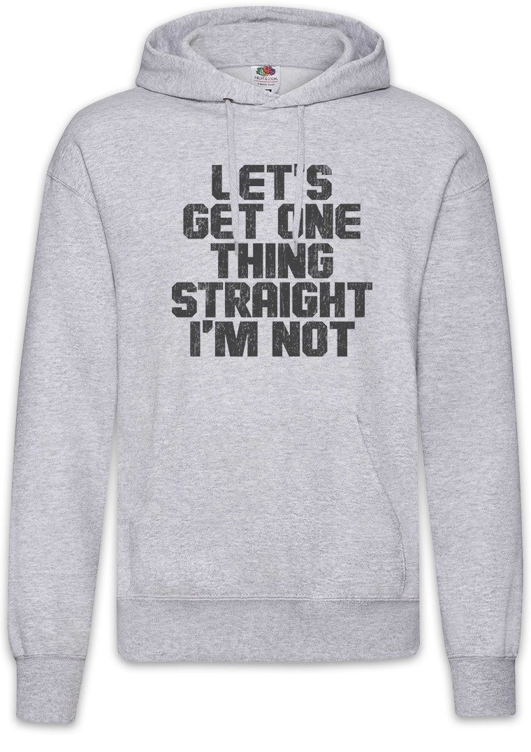Hoodie Straigth I'm Not Herren Hoodie Queer Gay Schwul Lesbian Homosexuell