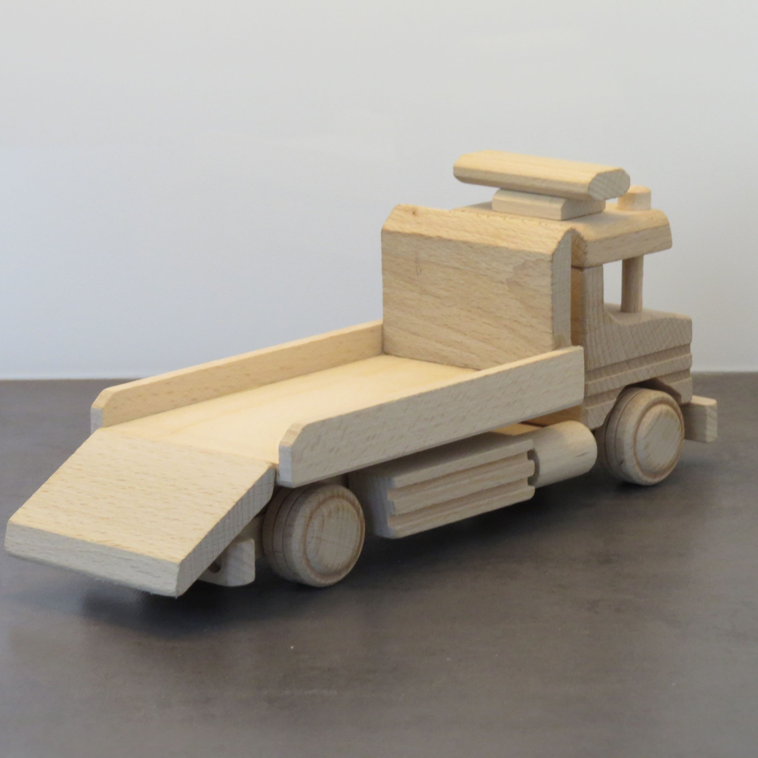 Holzprodukte Spielzeug-Abschlepper Autotransporter LKW Auto Transporter Oldtimer Fahrzeug PKW Kleinwagen