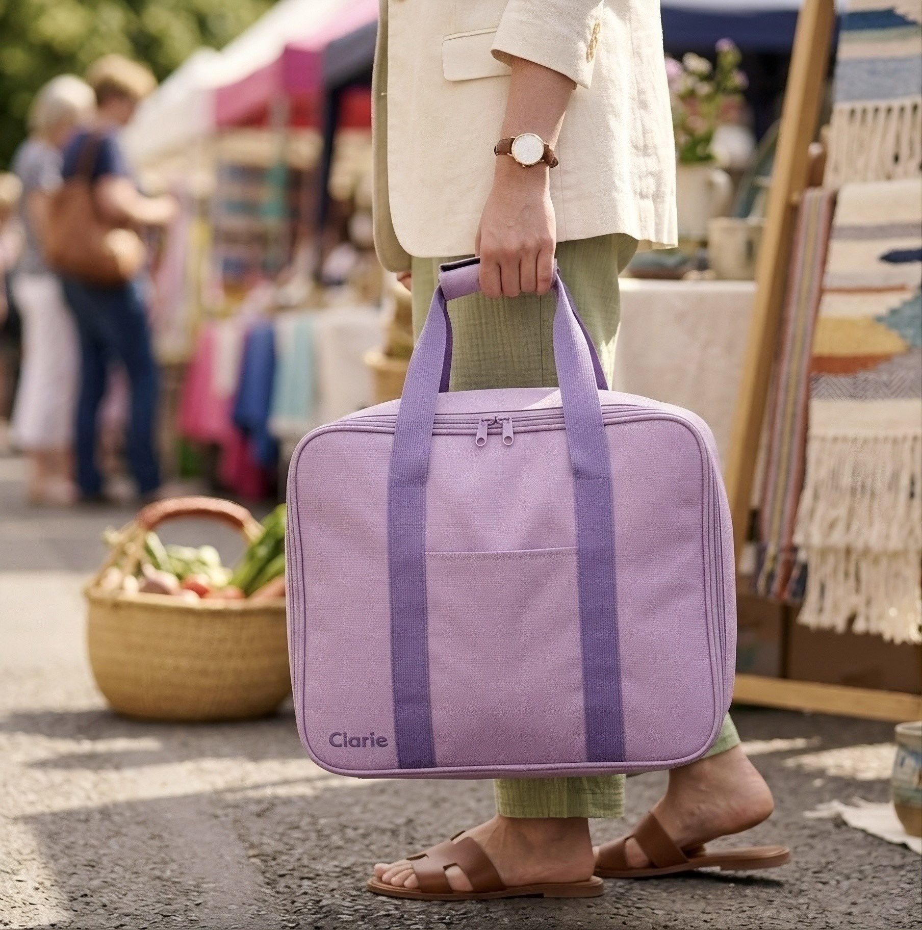 Clarie Freizeittasche Universaltasche CNT-268, Gepolsteter Griff, Ideal für den Transport, Reise oder Shopping!