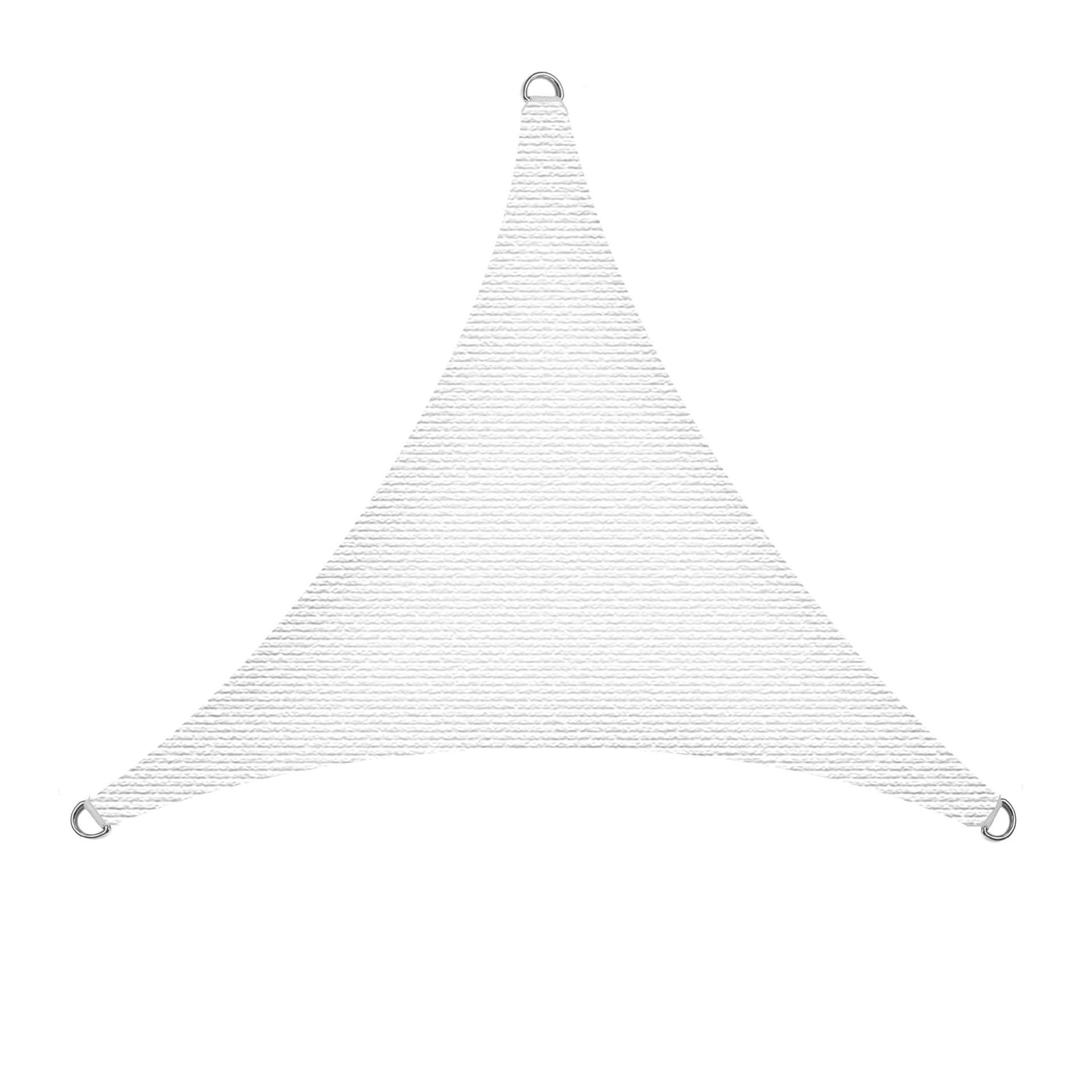 ESTEXO Sonnensegel Terrasse Beschattung 3x3x3m Sonnenschutzsegel HDPE weiß Dreieck