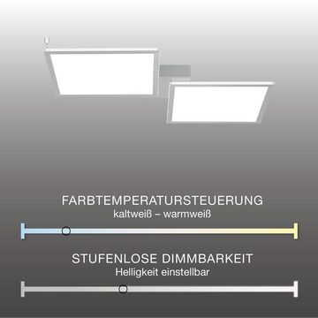 Paul Neuhaus Smarte LED-Leuchte LED Deckenleuchte Q - ROSA Smart Home, Smart Home, CCT-Farbtemperaturregelung, Dimmfunktion, Memoryfunktion, mit Leuchtmittel, CCT-Farbtemperaturregelung, dimmbar Fernbedienung