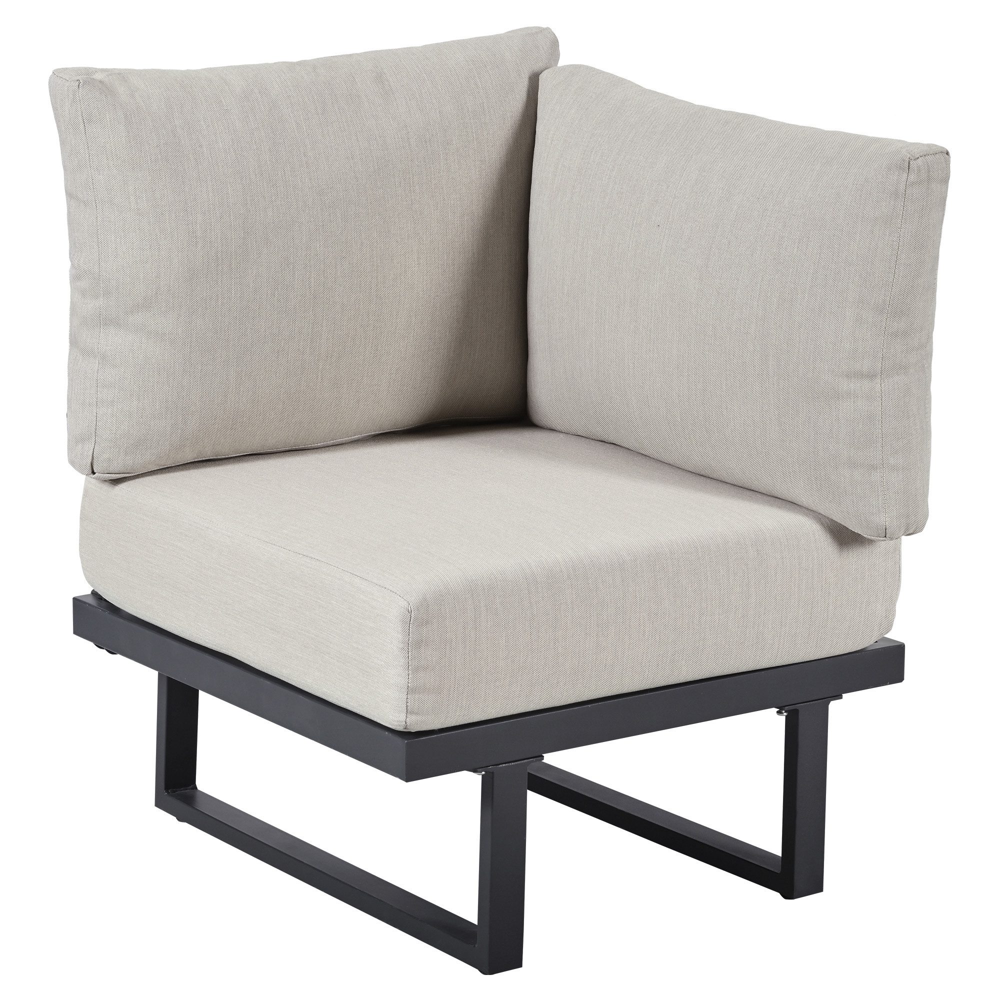 KLAM HOME Loungesessel Premium Vintage Akzentstuhl Blau-Weiß Gestreift Leinenstoff (Wohnzimmer Sessel mit edler Nagelkopfeinfassung & Massivholzrahmen), Bequemer Polster-Sessel mit Hochdicht-Schaum für stilvolle Innenräume