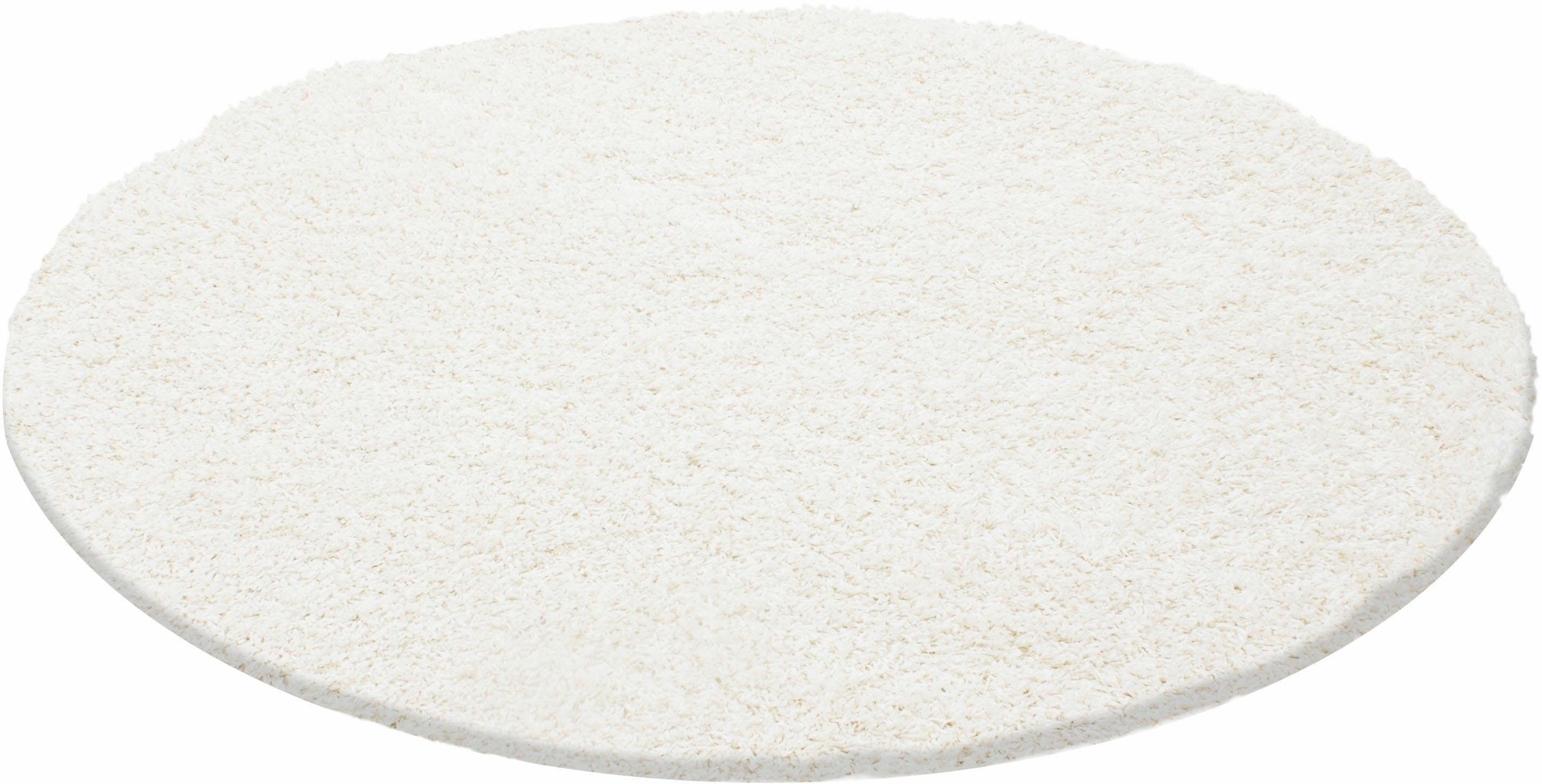 Ayyildiz Teppiche Hochflor-Teppich Life Shaggy 1500, auch als Läufer und in Rund erhältlich, rund, Höhe: 30 mm, Langflor, uni, große Farb- und Größenauswahl. Wohnzimmer, alle Räume