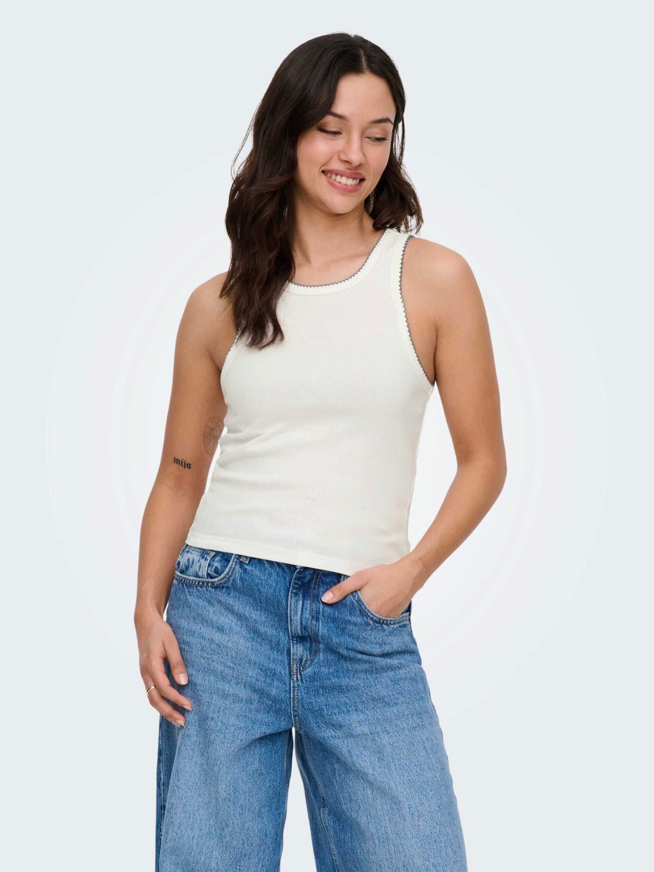 ONLY Shirttop ONLALLY (2-tlg) Plain/ohne Details