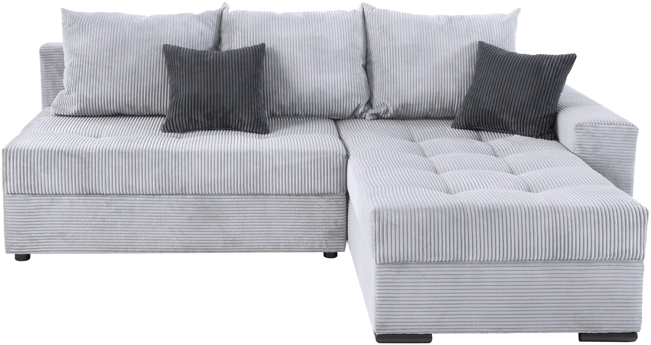 COLLECTION AB Ecksofa Josy L-Form, B: 214 cm in Cord, Cord-Mix, mit Bettfun günstig online kaufen