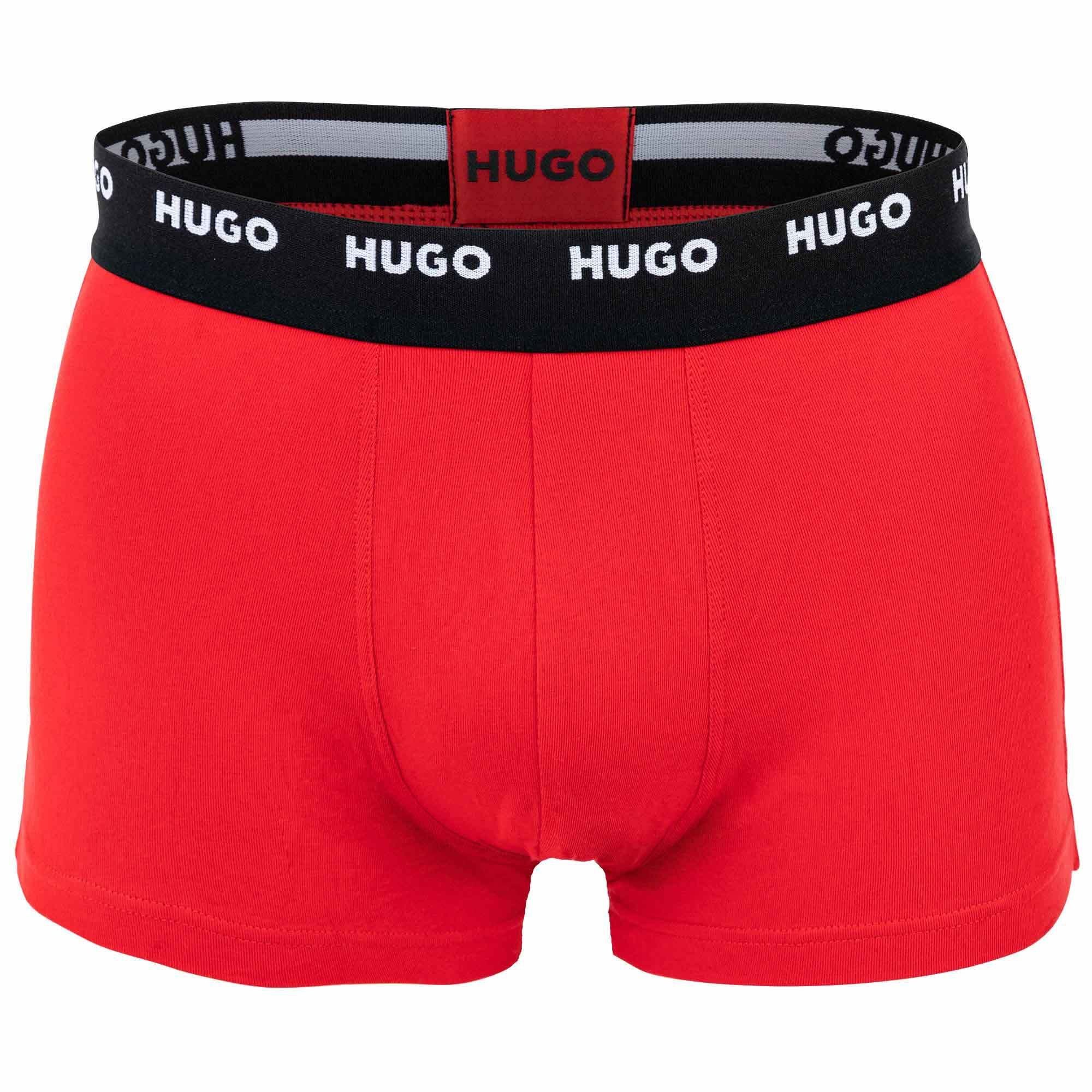 Schwarz/Rot/Blau Five Herren Boxer Pack Shorts, Boxer - HUGO Pack 5er Trunks