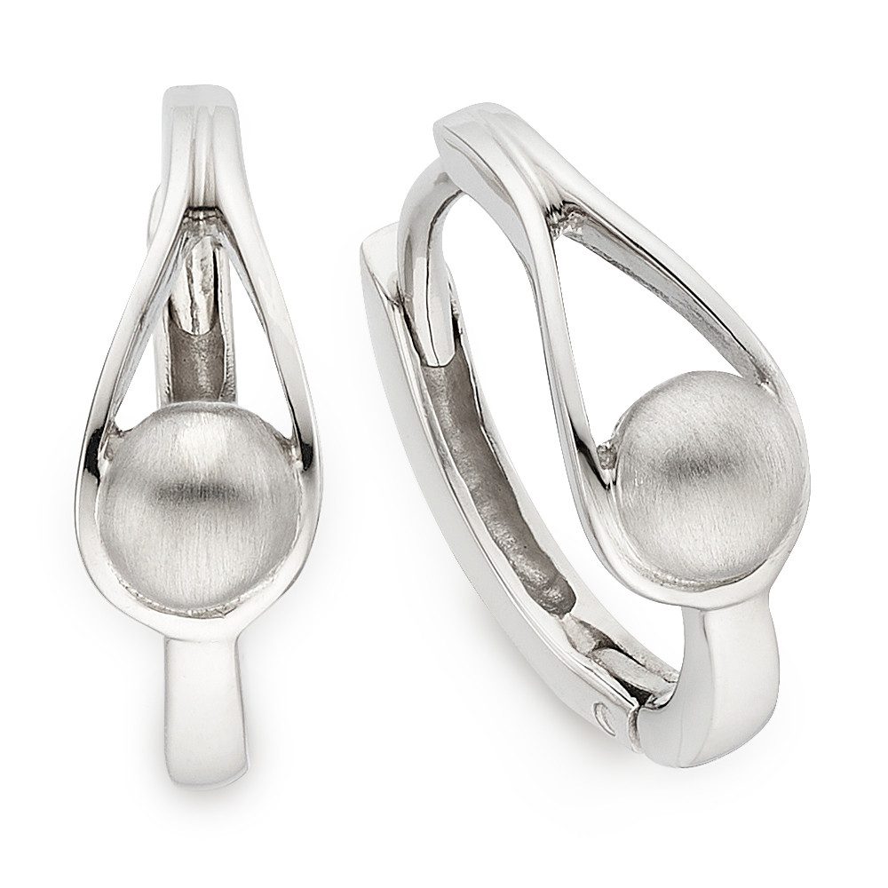 Firetti Paar Creolen Schmuck, Geschenk, Creolen Silber rhodiniert