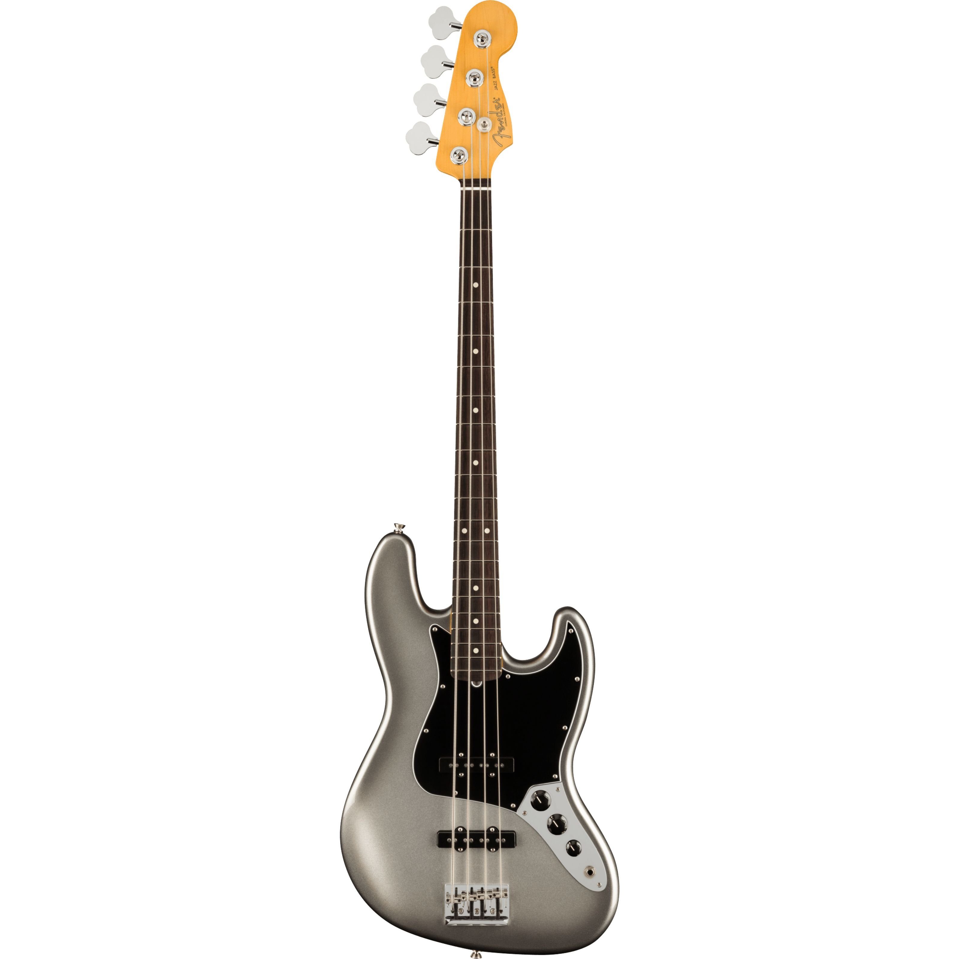 Fender E-Bass, E-Bässe, 4-Saiter E-Bässe, American Professional II Jazz Bass RW Mercury - E-Bass