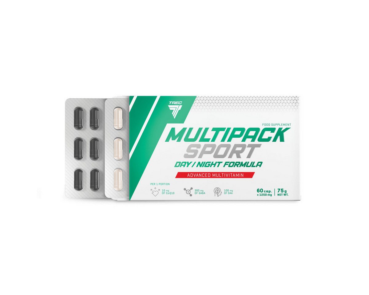 TREC Nutrition Trec Nutrition Multipack Sport – Day / Night, 60 Caps Kapseln, 75 g, Multivitamin-Komplex für aktive Personen