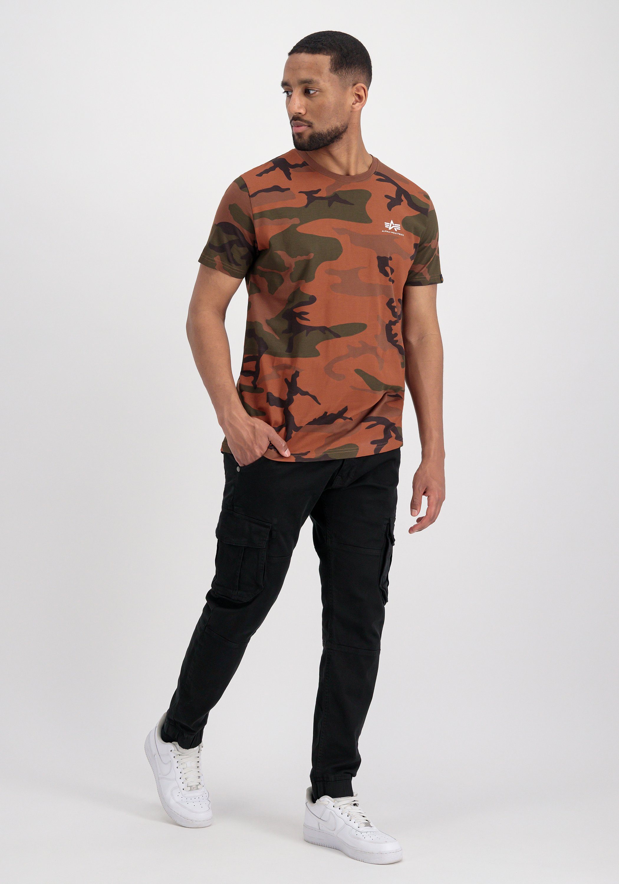 Industries Small - T T-Shirt Alpha Men T-Shirts Industries Logo Camo Alpha Basic