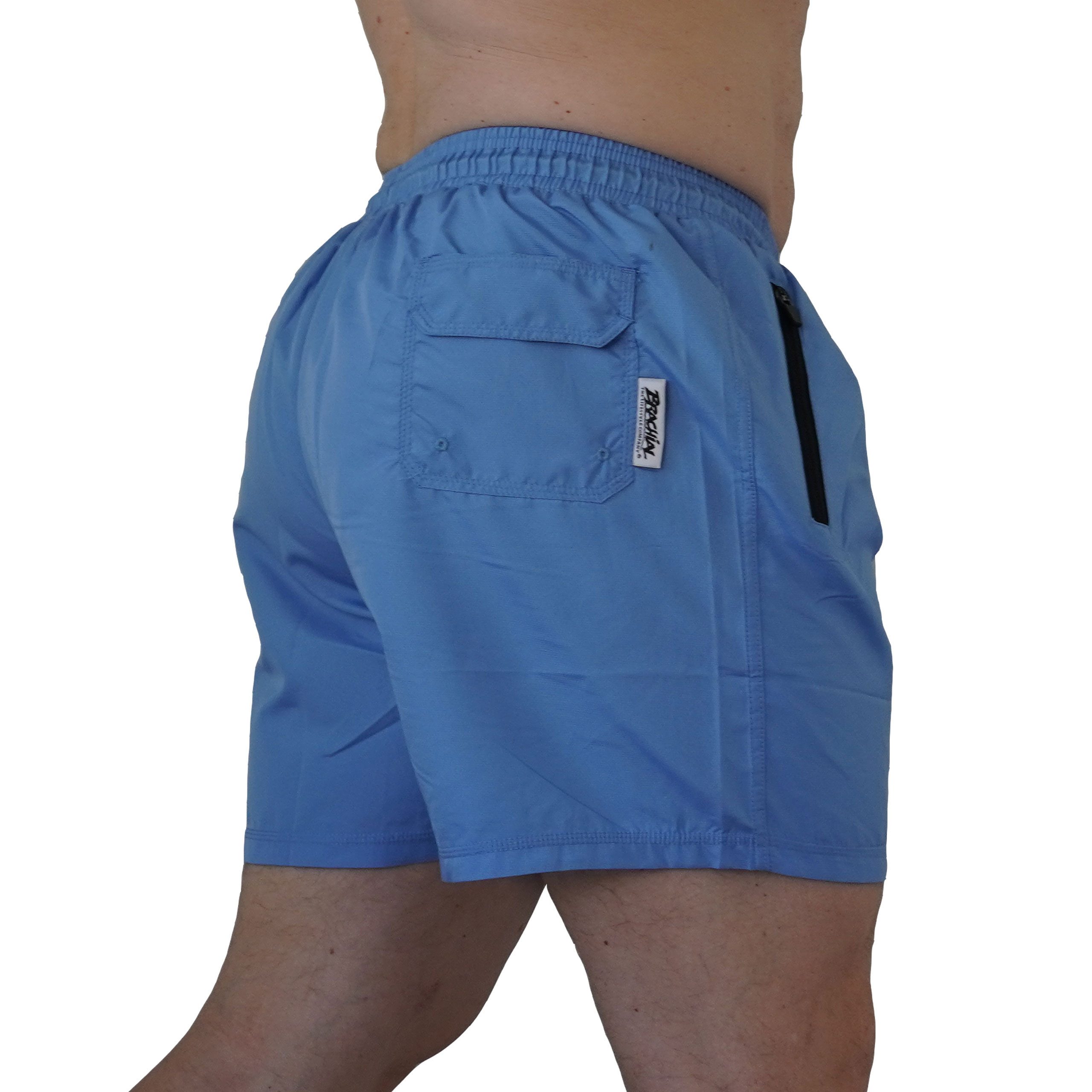 BRACHIAL THE LIFESTYLE COMPANY Badeshorts Brachial Badehose "Wave" blau