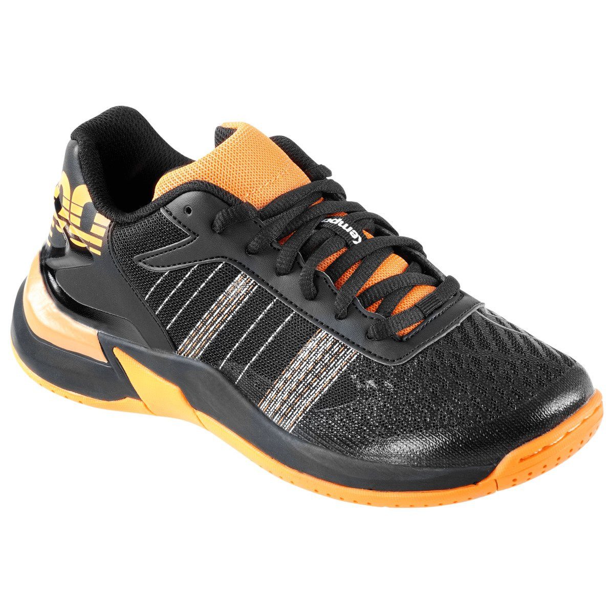 Kempa Attack Contender schwarz/orange Indoorschuhe Kinder Badmintonschuh
