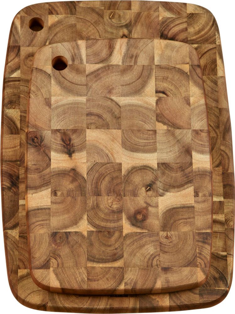 KESPER® Tranchierbrett, Massivholz, (Set, 2-St), aus FSC®-zertifizierter Akazie