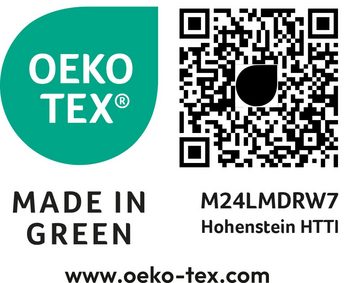 Chiemsee Damenbademantel Cancun, Kurzform, Leichtfrottier, Kapuze, Tunnelgürtel, in leichter Frottierqualität, MADE IN GREEN by OEKO-TEX®-zertifiziert