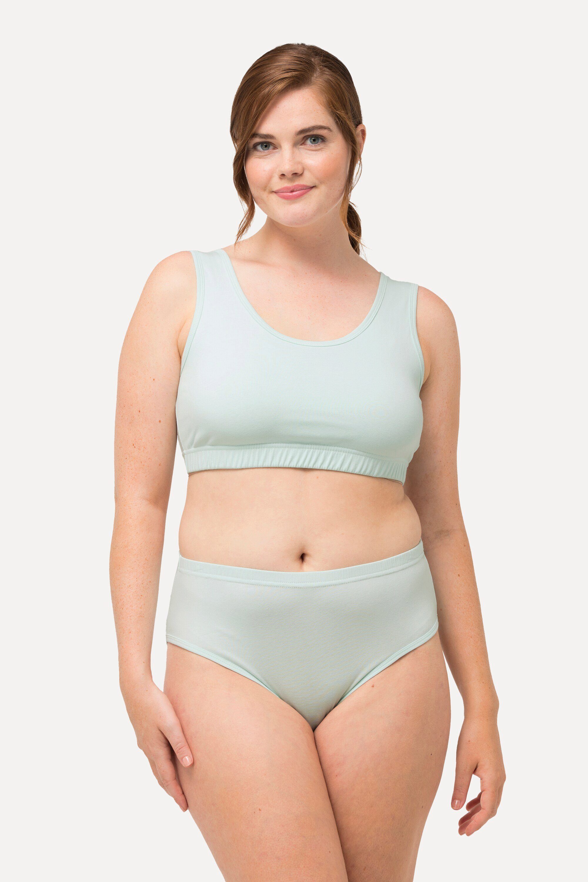 Ulla Popken Bügel-BH Bustier breite Träger Biobaumwolle