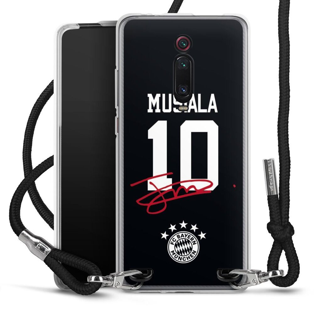 DeinDesign Handyhülle FC Bayern München Jamal Musiala FCB Musiala 10, Xiaomi Mi 9T Handykette Hülle mit Band Case zum Umhängen