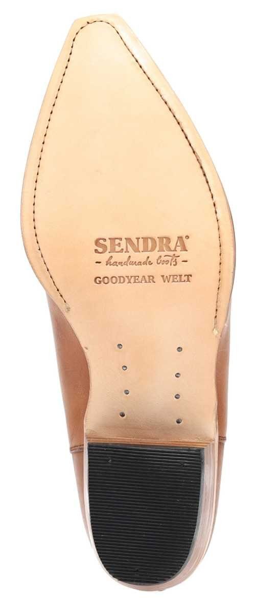 Sendra Boots KANSAS Braun Westernstiefelette Rahmengenäht Lederstiefelette