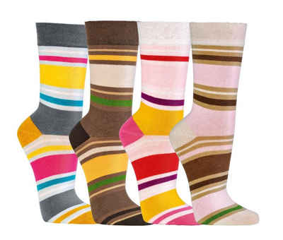 Socks 4 Fun Socken Farbenfrohe Motivsocken in verschiedenen Ausführungen Baumwollsocken (3 Paar) gekämmte Baumwolle