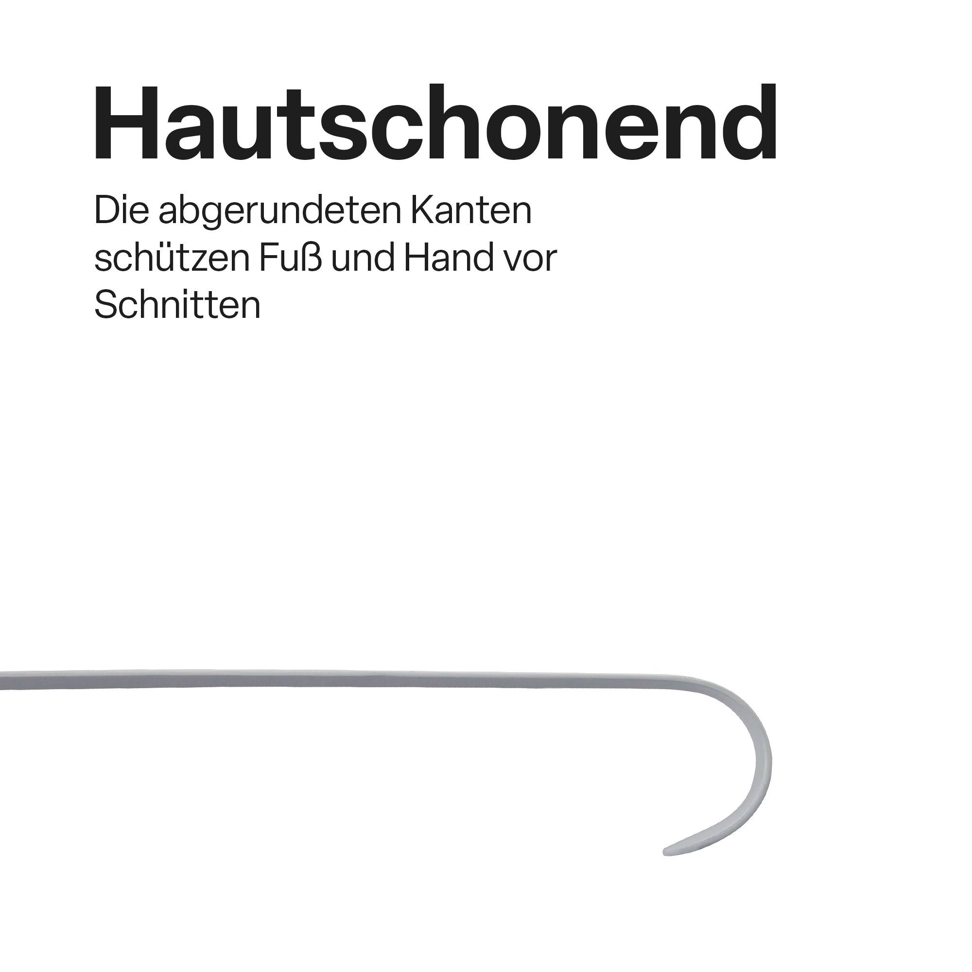 XXL Schuhlöffel Bestlivings - Schuhlöffel (79cm), (2er Stabile Pack 2-tlg), Schuhanziehhilfe Metall Schuhanzieher - Weiß