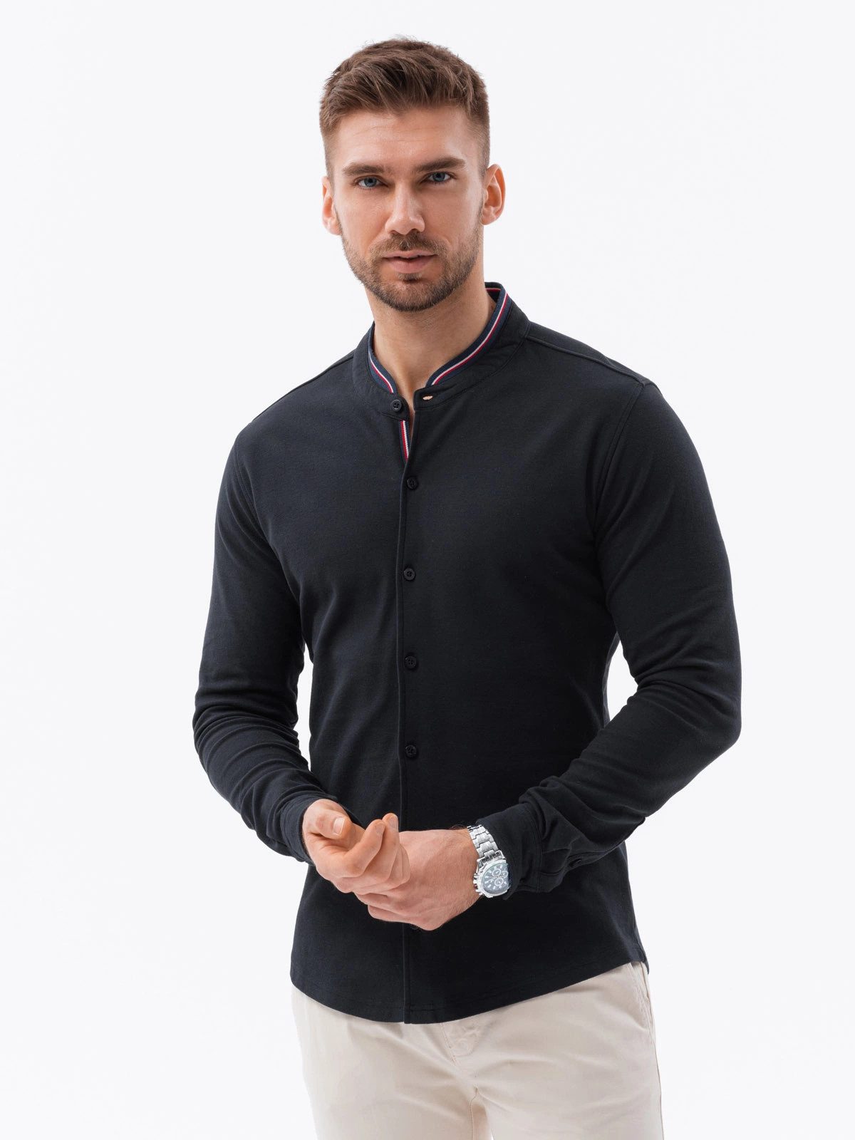 OMBRE Langarmhemd Herrenhemd SLIM FIT aus günstig online kaufen