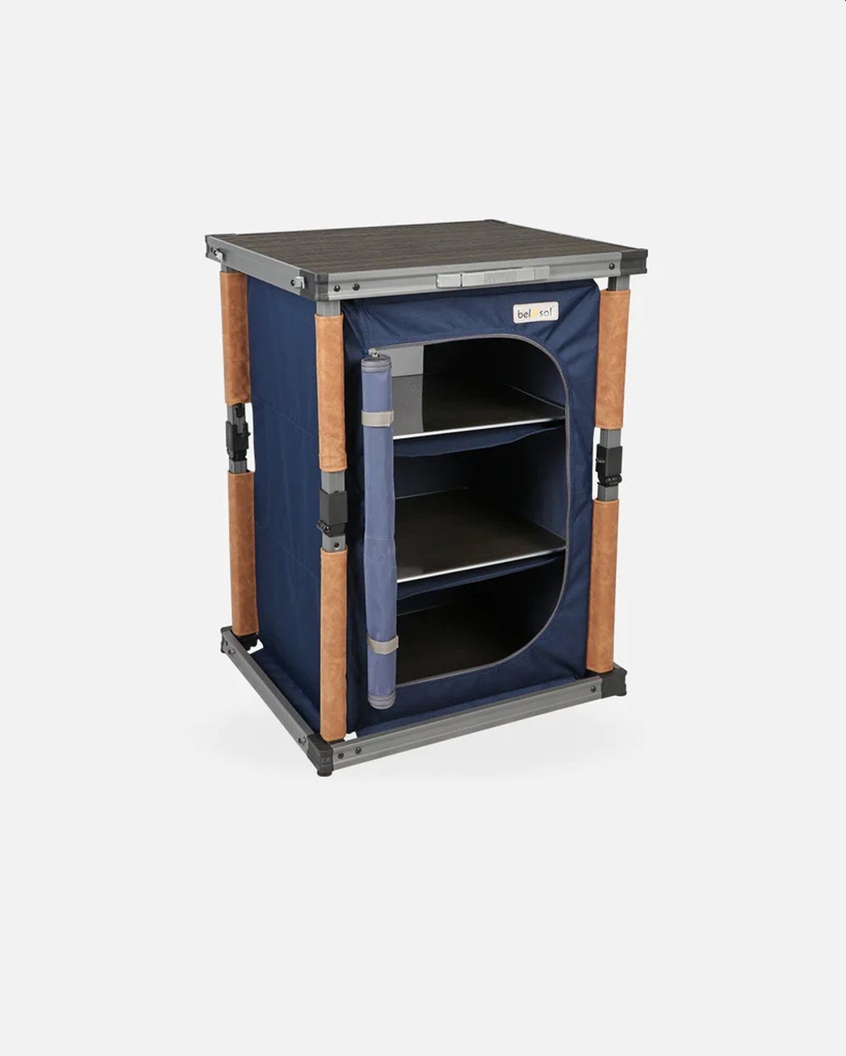 Westfield Campingtisch bel sol Campingschrank Nancy Küchenmodul blau Faltschrank Campingküche