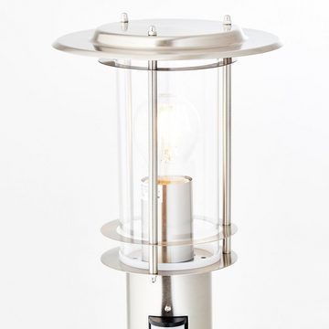 Lightbox Außen-Stehlampe, Bewegungsmelder, ohne Leuchtmittel, Pollerlampe, Bewegungsmelder, 1 m, Ø 20 cm, E27, max. 40 W, IP44