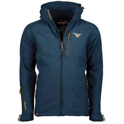 Geographical Norway Softshelljacke Herren Outdoor Herbst Regenjacke Jacke Brtaboo (Wind jacke, 1-St., Outdoor Übergangs, Herbst Jacke, Regen Jacke) Mit Kapuze