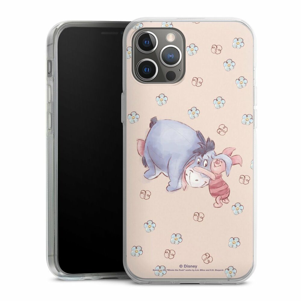 DeinDesign Handyhülle Disney Winnie Puuh Ferkel Esel I ahh und Ferkel, Apple iPhone 12 Pro Max Silikon Hülle Bumper Case Handy Schutzhülle