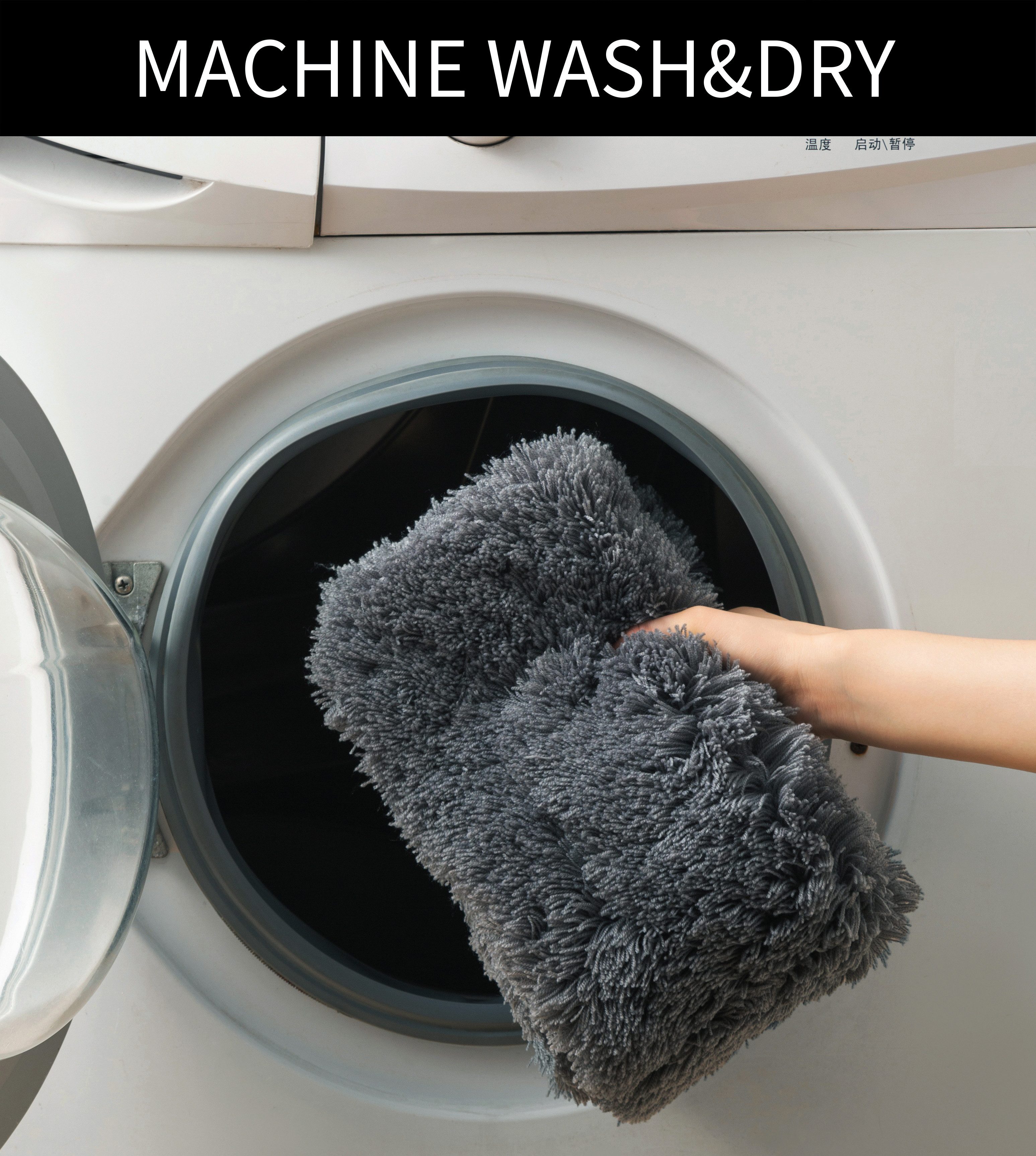 Bruno Banani Badematte Lana, Badvorleger, Badezimmer Teppich, Höhe 25 mm, rutschhemmend beschichtet, fußbodenheizungsgeeignet, schnell trocknend, strapazierfähig, Polyacryl, rechteckig, Badteppich, Badematten, unifarben, auch als 3 teiliges Set & rund