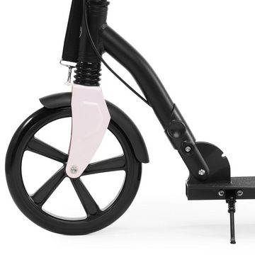 HyperMotion Dreiradscooter HONEYBEE Pink zweirädriger Stadtroller 100 kg – Vollaluminium