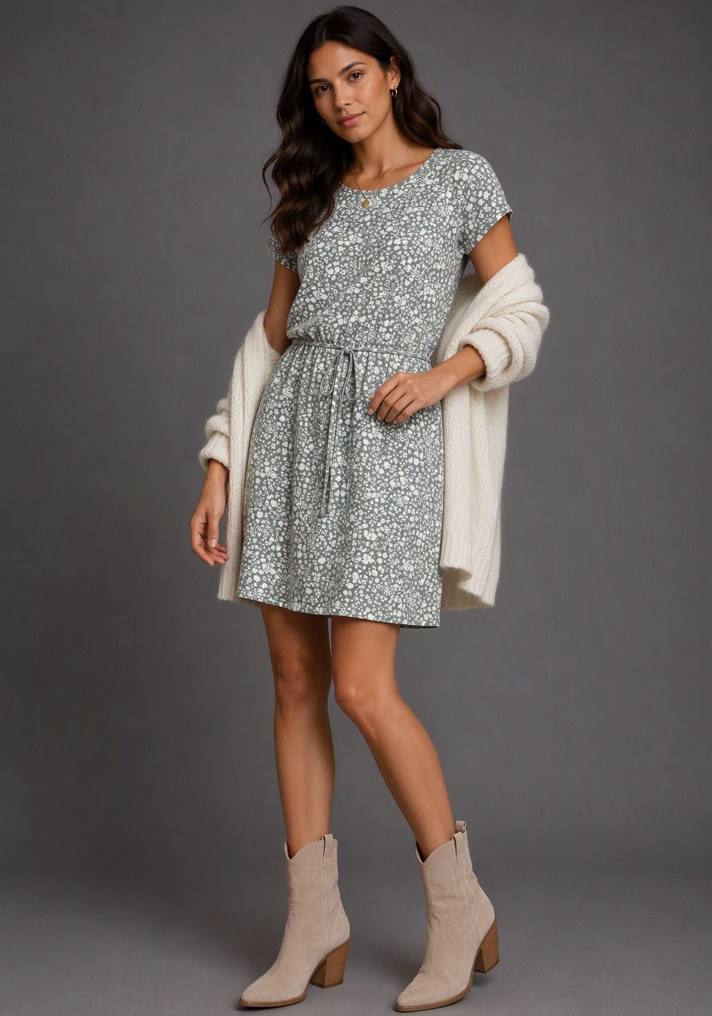 Laura Scott Sommerkleid Mini-Länge, lässiger, eleganter Stil