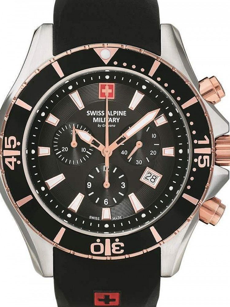 Alpine Military 10ATM Quarzuhr Military Chronograph 7040.9857 Alpine Swiss Swiss 44mm