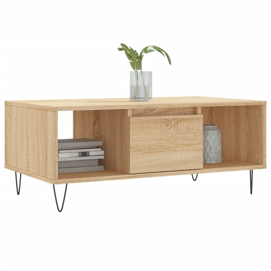 vidaXL Couchtisch Couchtisch Sonoma-Eiche 90x50x36,5 cm günstig online kaufen
