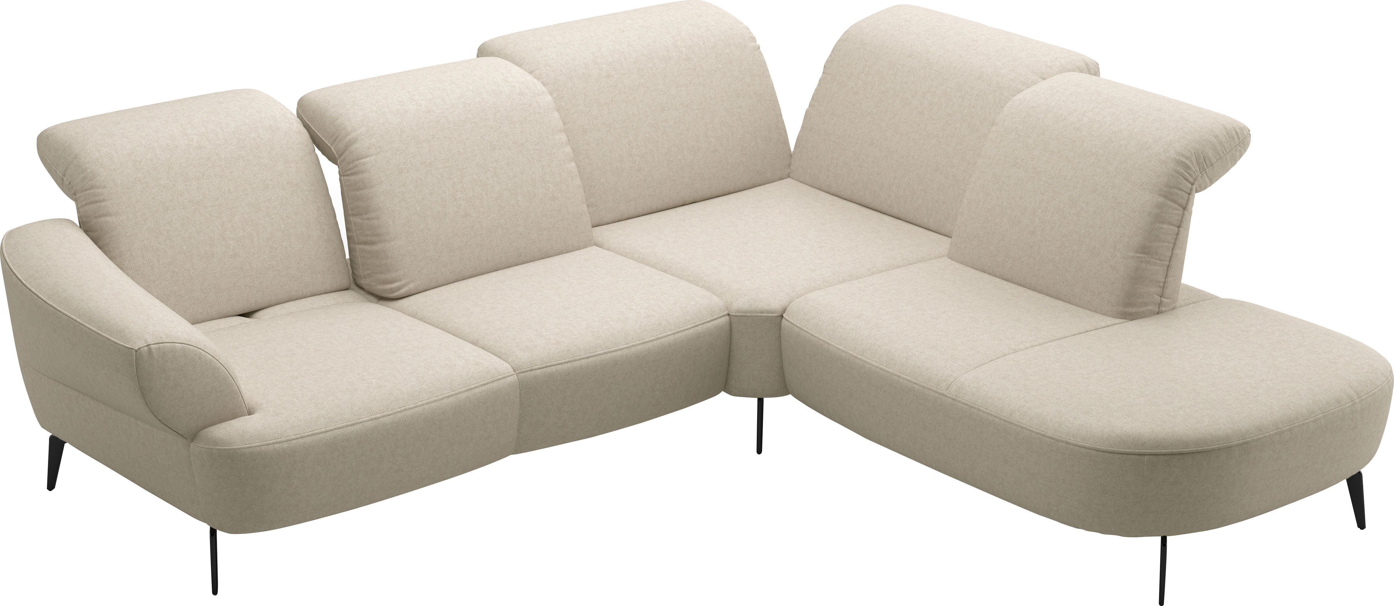 sit&more Ecksofa Dance, L-Form, inkl. Sitztiefenverstellung, inkl. Click&Seat, optional mit Kopfteilverstellung