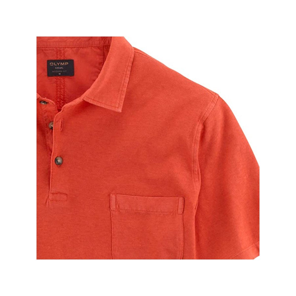 OLYMP T-Shirt rot passform textil (1-tlg)