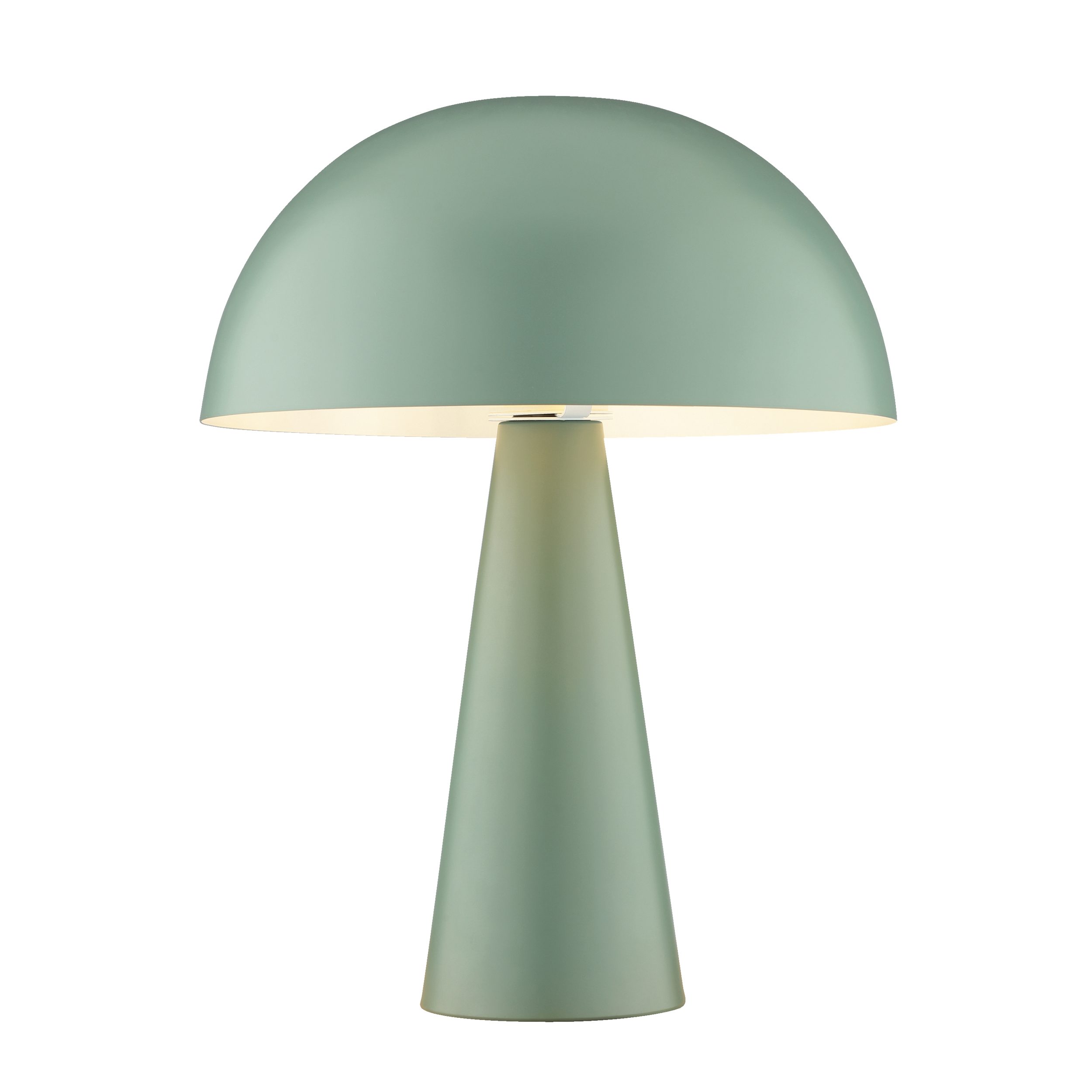 Lightbox Tischleuchte, ohne Leuchtmittel, Pilz Tischleuchte, 33 cm, E14 max. 20 W, Metall, grün matt