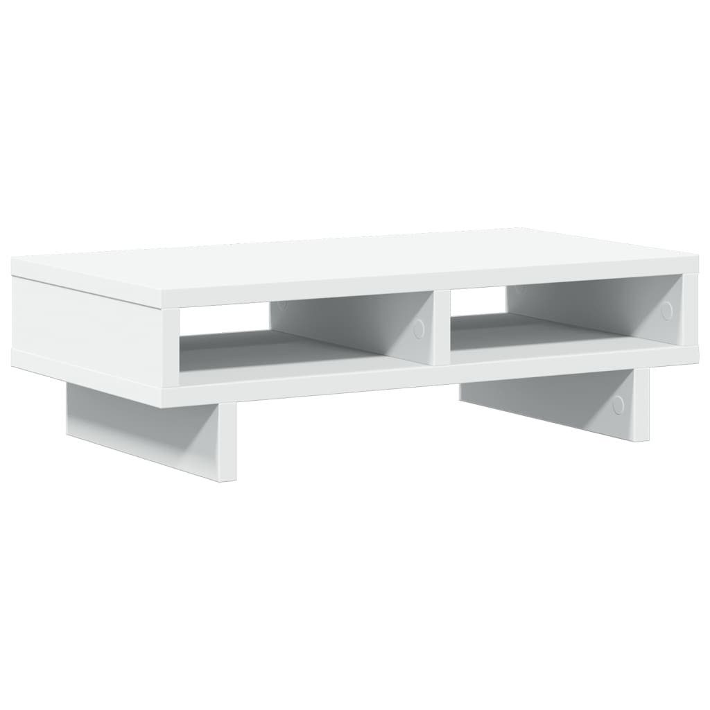 vidaXL Monitorständer Monitorständer Weiß 50x27x15 cm Holzwerkstoff