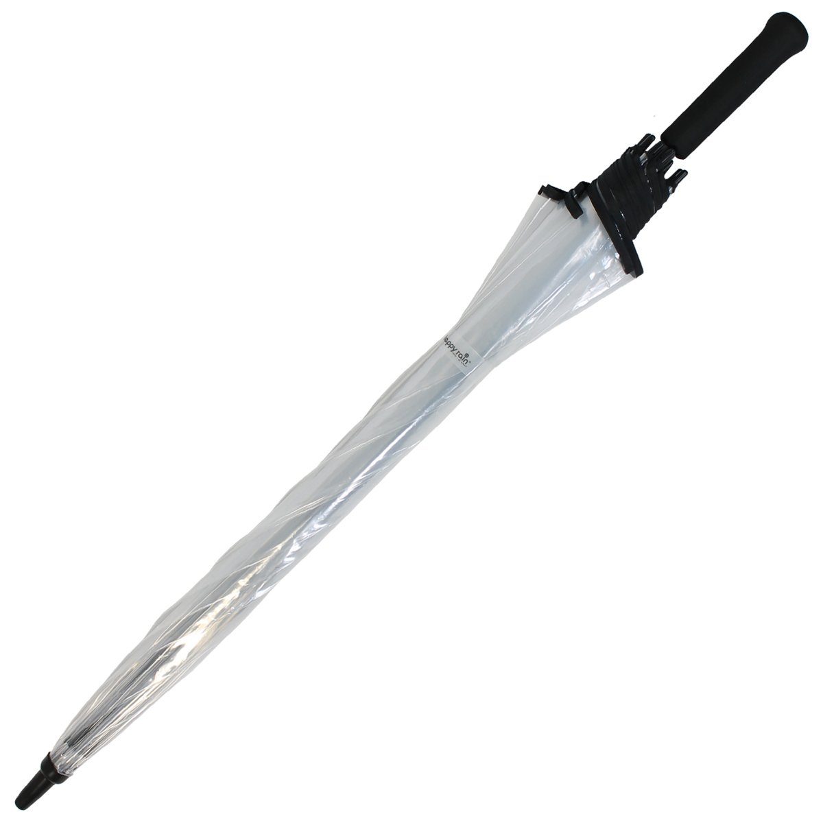 HAPPY RAIN Stockregenschirm XXL Golfschirm Automatik transparent extra gross, extra-groß