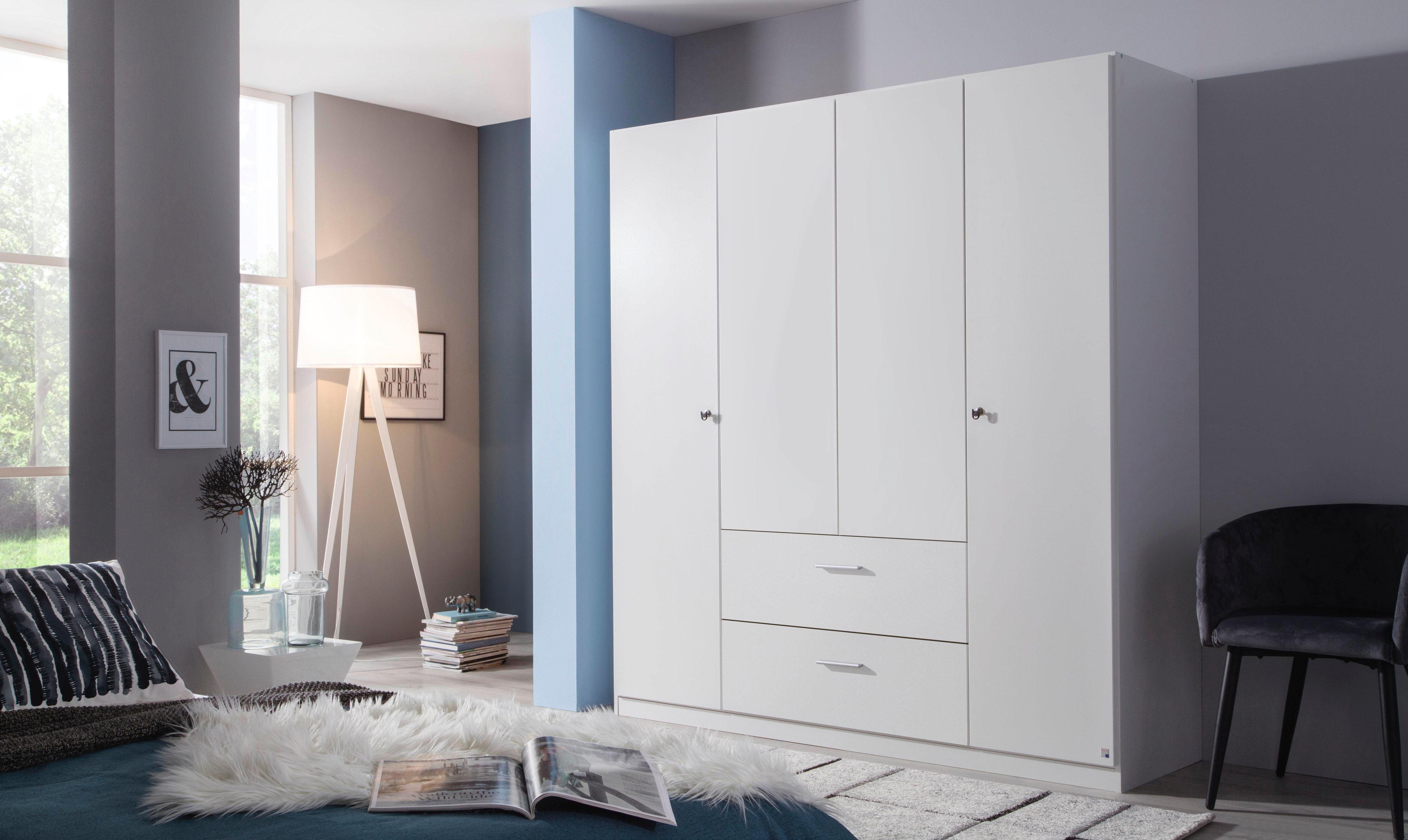 rauch Drehtürenschrank Kleiderschrank Schrank Garderobe Schlafzimmer Büroschrank BUCHHOLZ (mit Schloss, in Breite 90, 135 und 180 cm) viel Stauraum, durchgehende Tür abschließbar MADE IN GERMANY