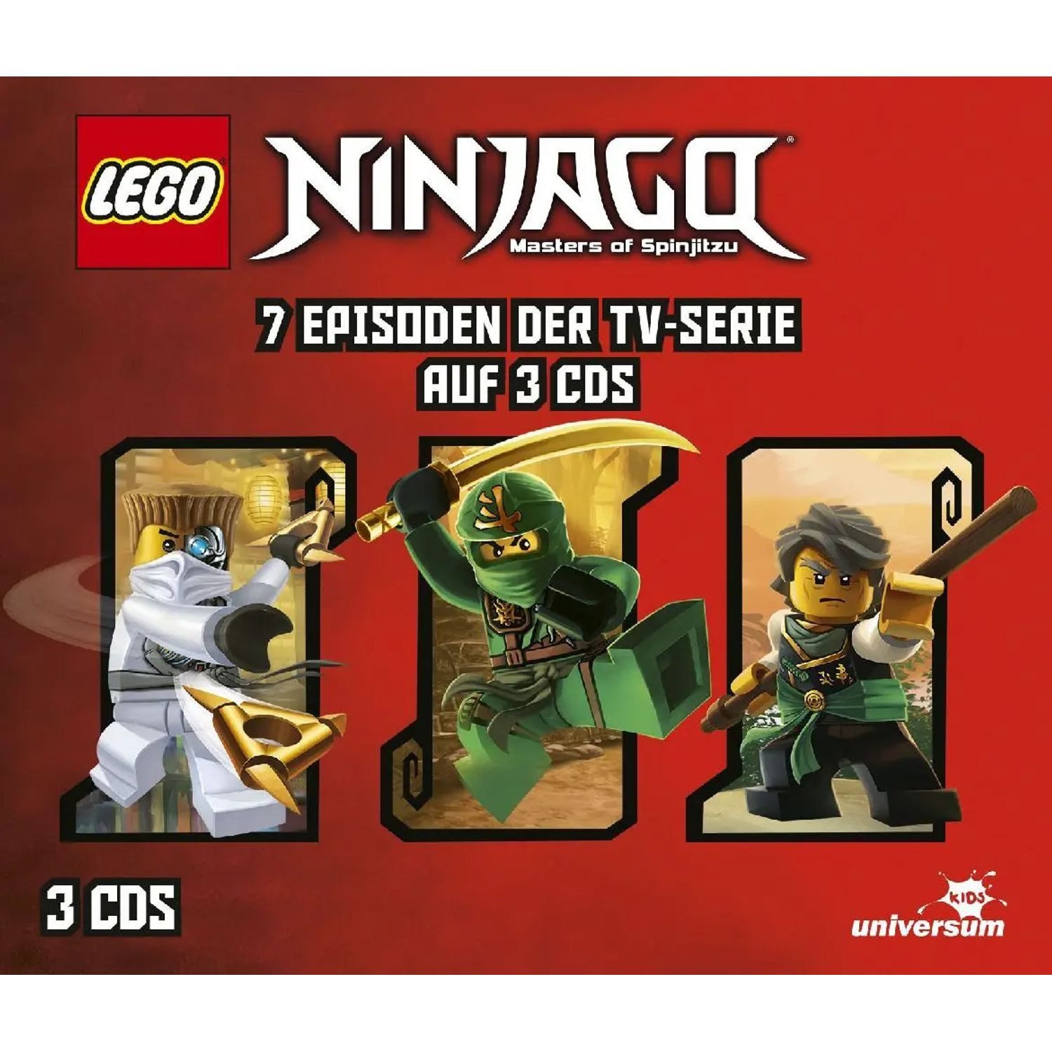 Leonine Hörspiel LEGO Ninjago Hörspielbox.Box.5,3 Audio-CD von Leonine