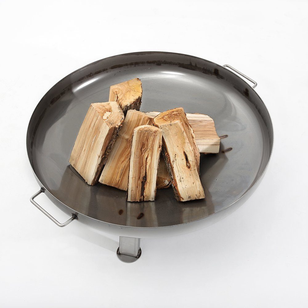 Czaja Feuerschale Edelstahl Feuerschale Bonn Ø 80 cm mit Wasserablaufbohrung, Aus rostfreiem Edelstahl gefertigt, mit Wasserablauf Bohrung