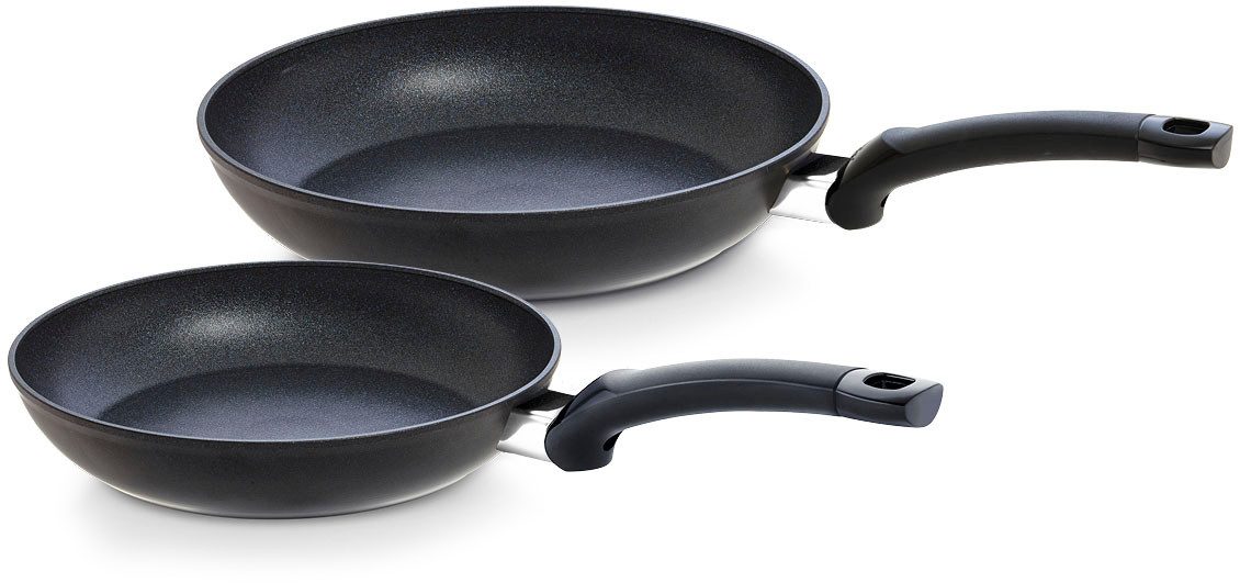 Fissler Pfannen-Set Adamant® Classic, Aluminium (Set, 2-tlg., je 1 Bratpfanne Ø 24 u. 28 cm), kratzfest, Made in Germany