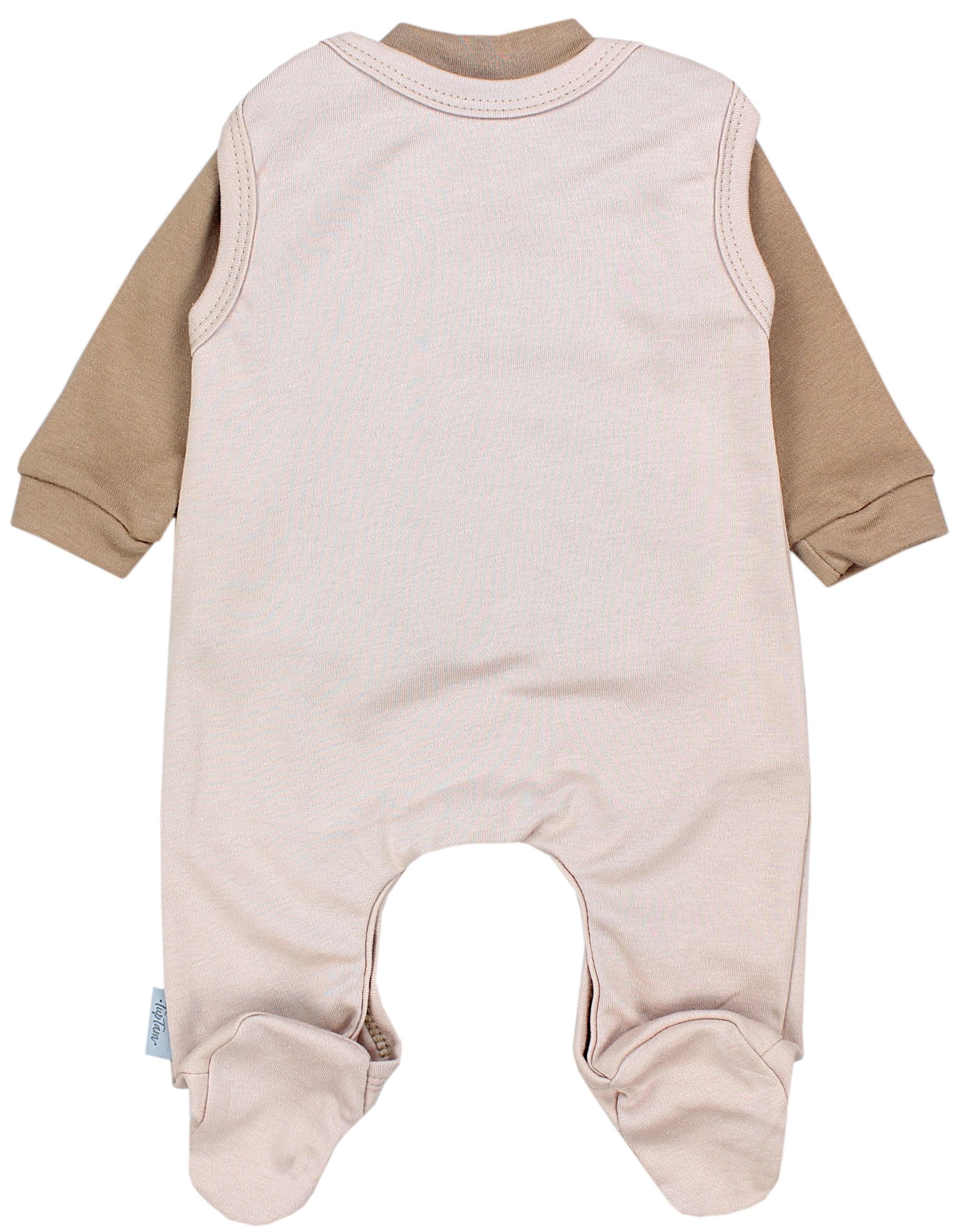 TupTam Strampler TupTam Baby Mädchen Jungen Strampler mit Langarmshirt Aufdruck Spruch
