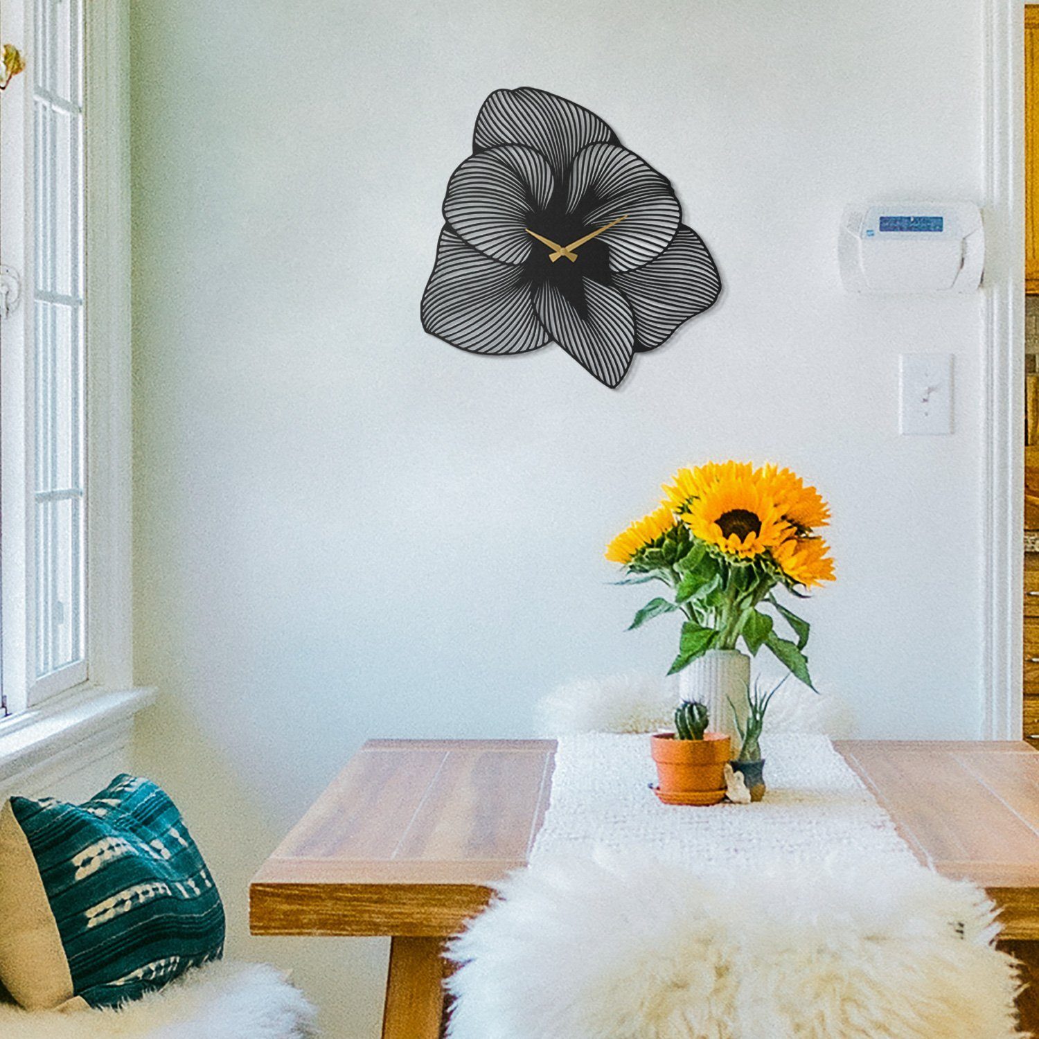 Wallity Wanduhr 100% STEEL (Thickness: 1,5 mm), 49 x 49 cm P1505 günstig online kaufen