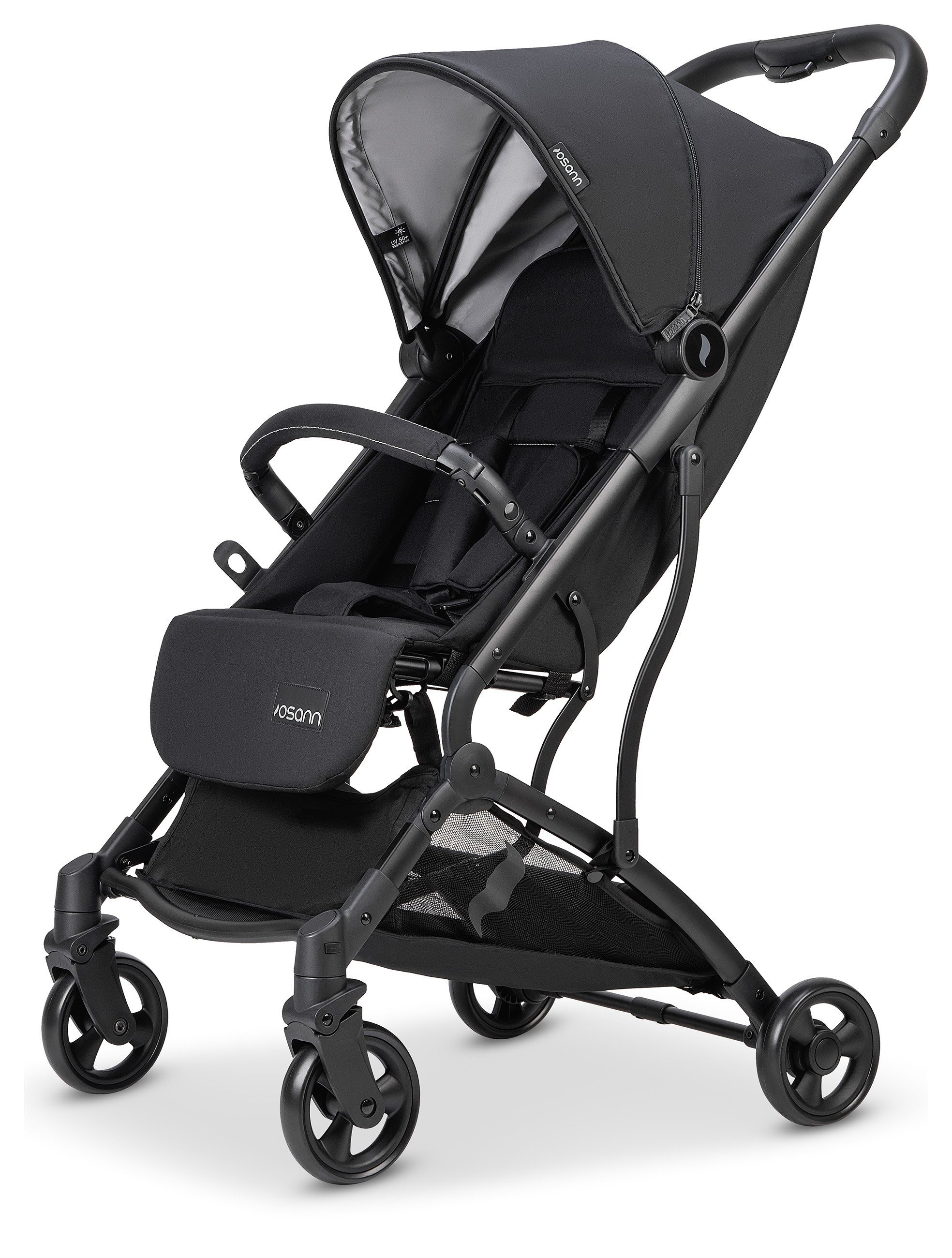 Osann Kinder-Buggy Vegas, Sport-Buggy ab 0 - 22 kg inkl. Sonnenverdeck mit Lichtschutzfaktor 50+ Silbergrau