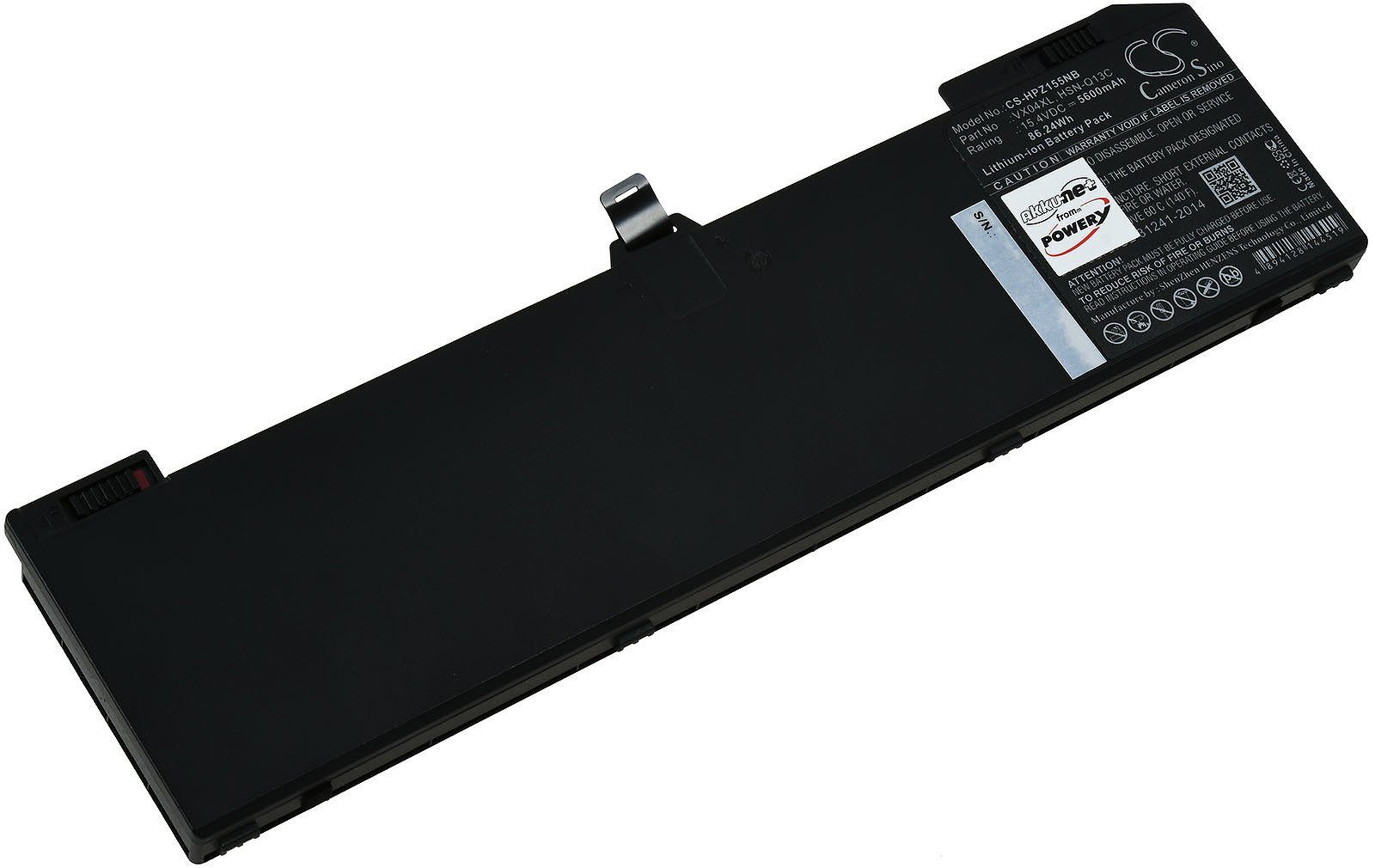 Powery Akku für Laptop HP ZBook 15 G5 3AX02AV Laptop-Akku 5000 mAh (15.4 V)