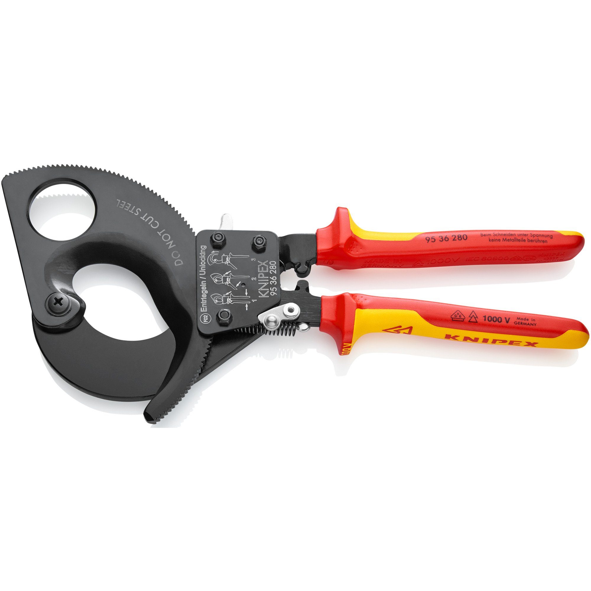 Thumbnail - Knipex Greifzange KNIPEX Kabelschneider 95 36 280, Schneid-Zange