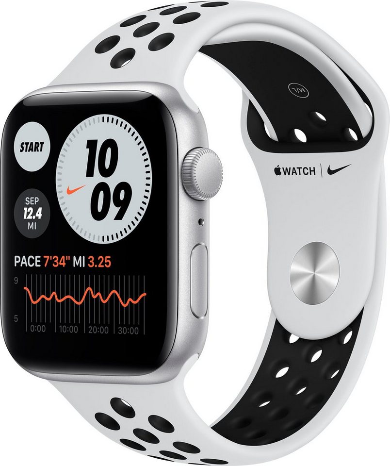 Apple Watch SE Nike, OLED, Touchscreen, 32 GB, WLAN, GPS, 44mm Watch (Watch OS 6, inkl